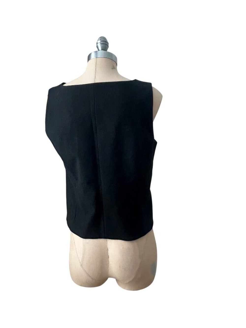 SPANX Black WellSuited Tailored Button-Down Vest size medium NWT - Picture 7 of 9